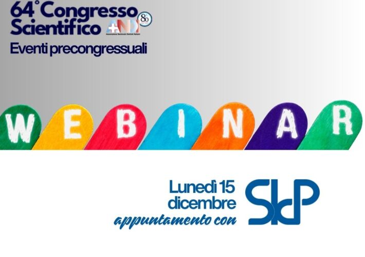 Eventi precongressuali – Lunedì 15 dicembre webinar con SIdP