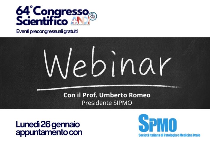 Eventi precongressuali del Congresso scientifico ANDI: lunedì 26 gennaio appuntamento con SIPMO